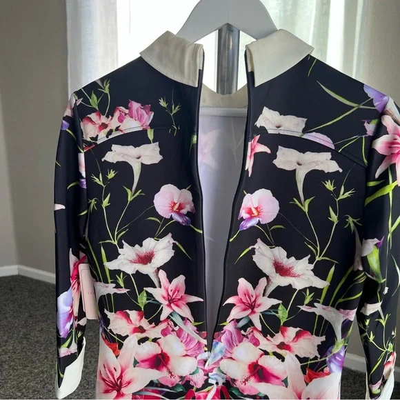 NWT Ted Baker Youma Mirrored Tropics Mini Dress - Picture 11 of 14